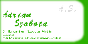 adrian szobota business card