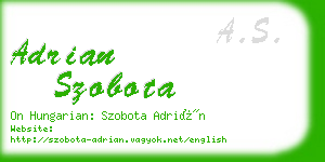 adrian szobota business card